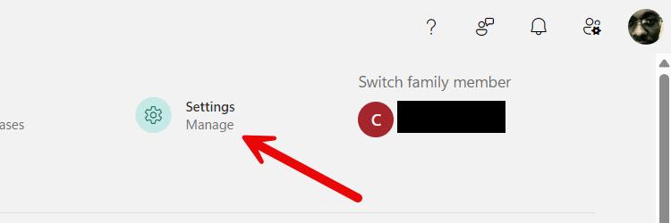 settings family app windows