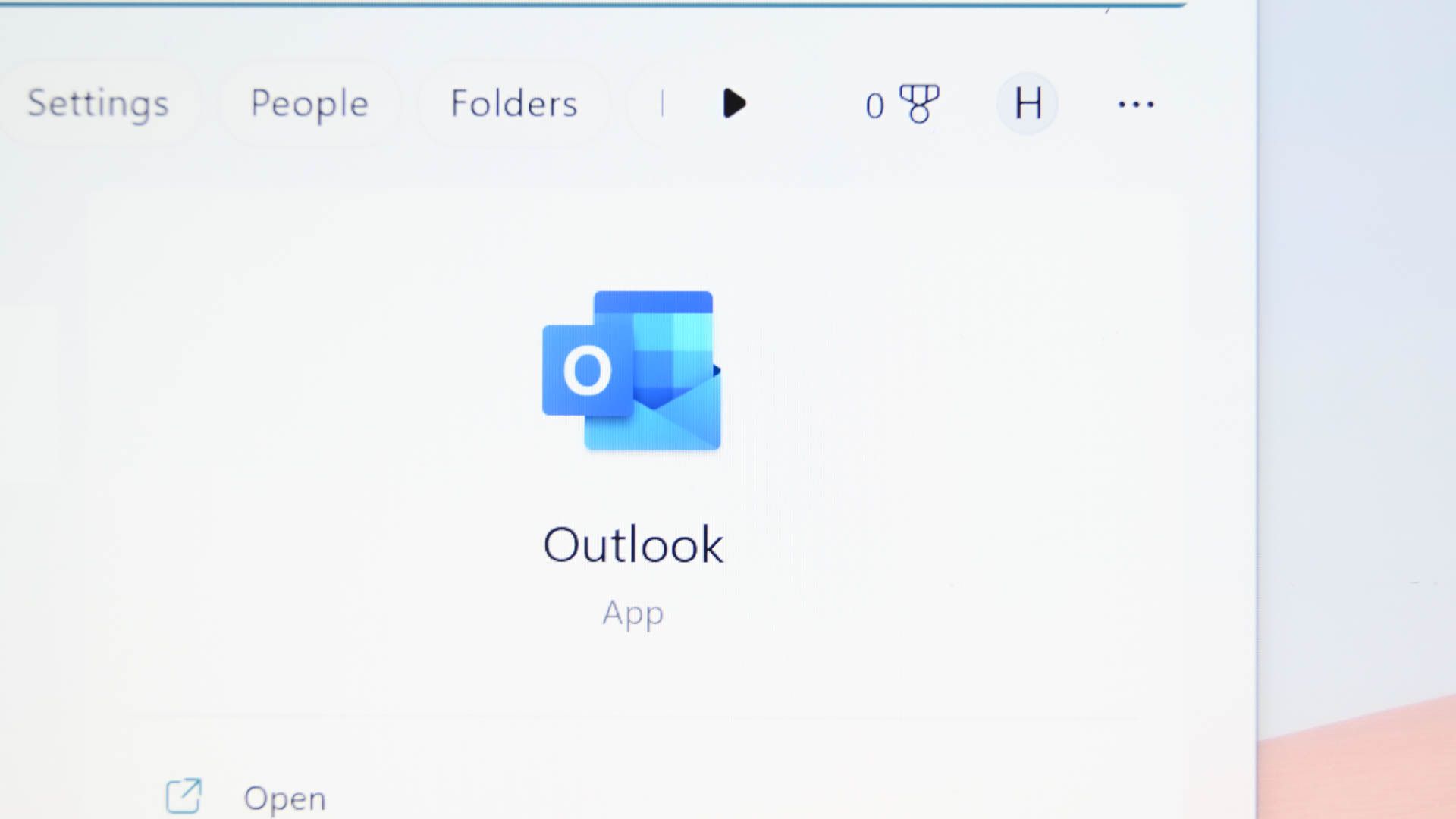 Microsoft Outlook icon in Windows 11. 