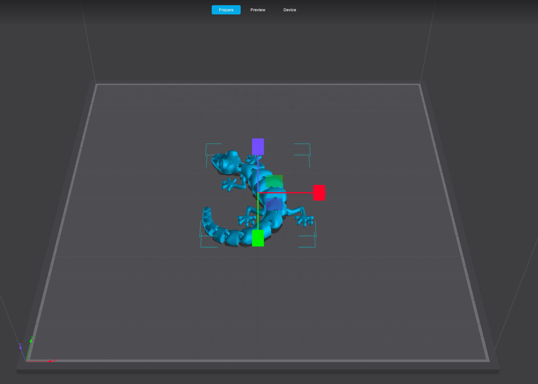 Creality Print Software With Model Loaded