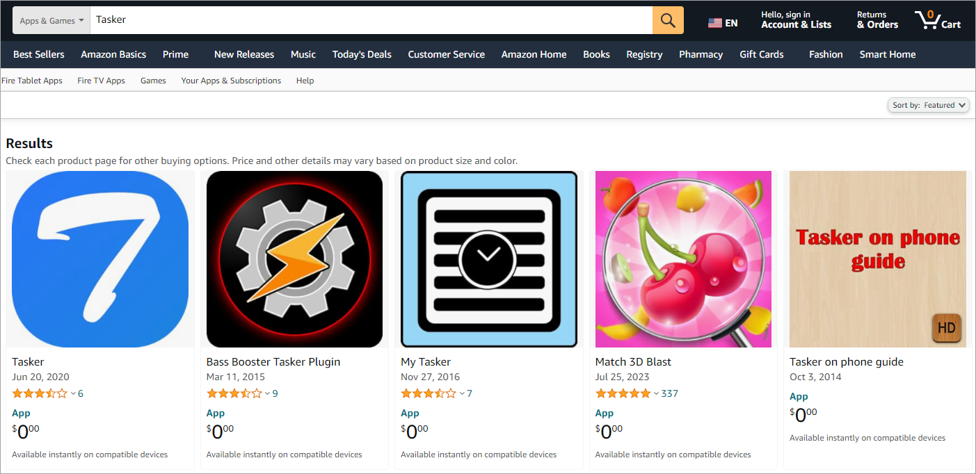 Tasker on Amazon App Store.