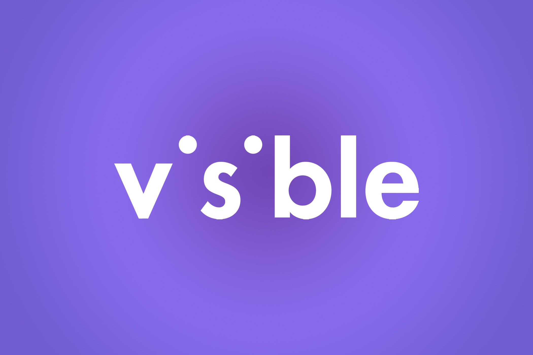 Visible logo in white letters on a purple background.