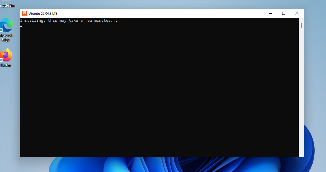 Ubuntu WSL is installing itself to Windows 11.