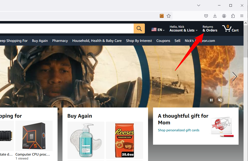 How to Search Your Amazon Order History