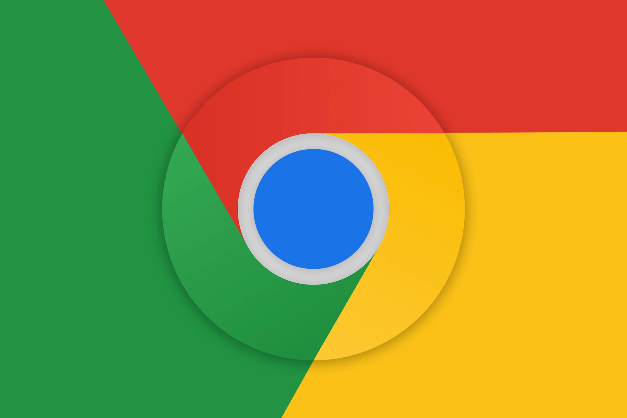 The Google Chrome logo on a colorful background.