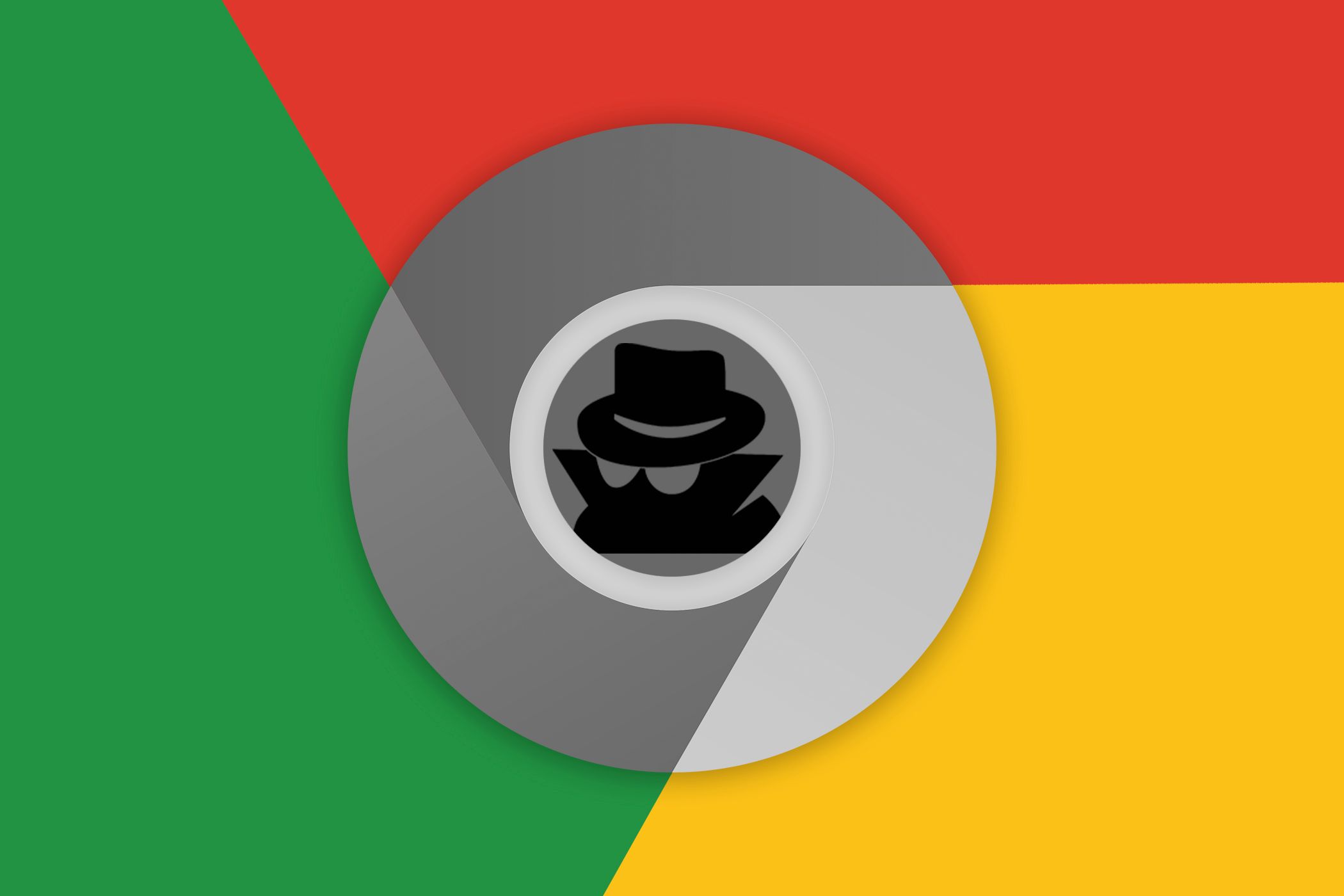 The Google Chome logo with the Incognito icon.