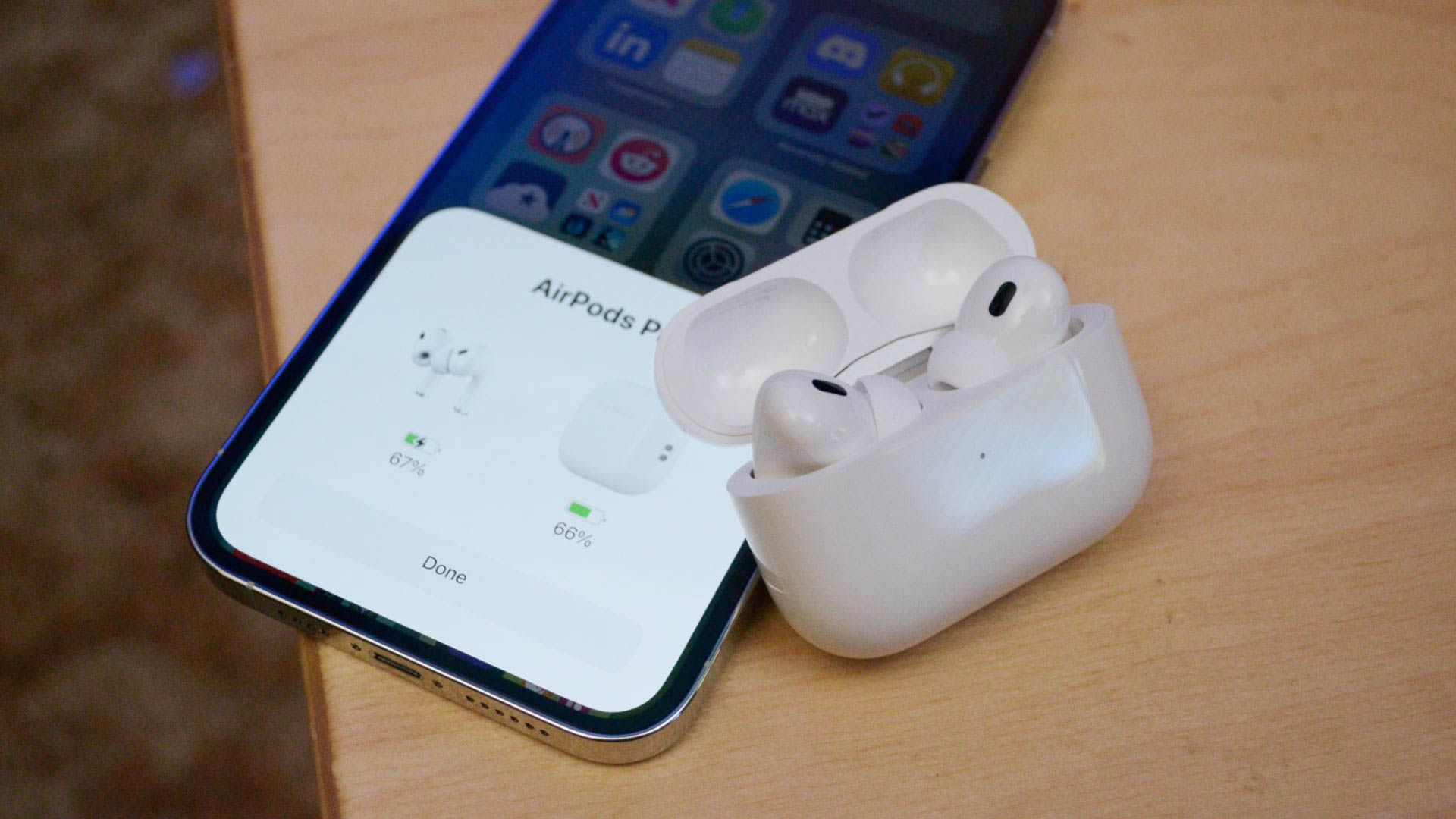 Pairing the Apple AirPods Pro 2.