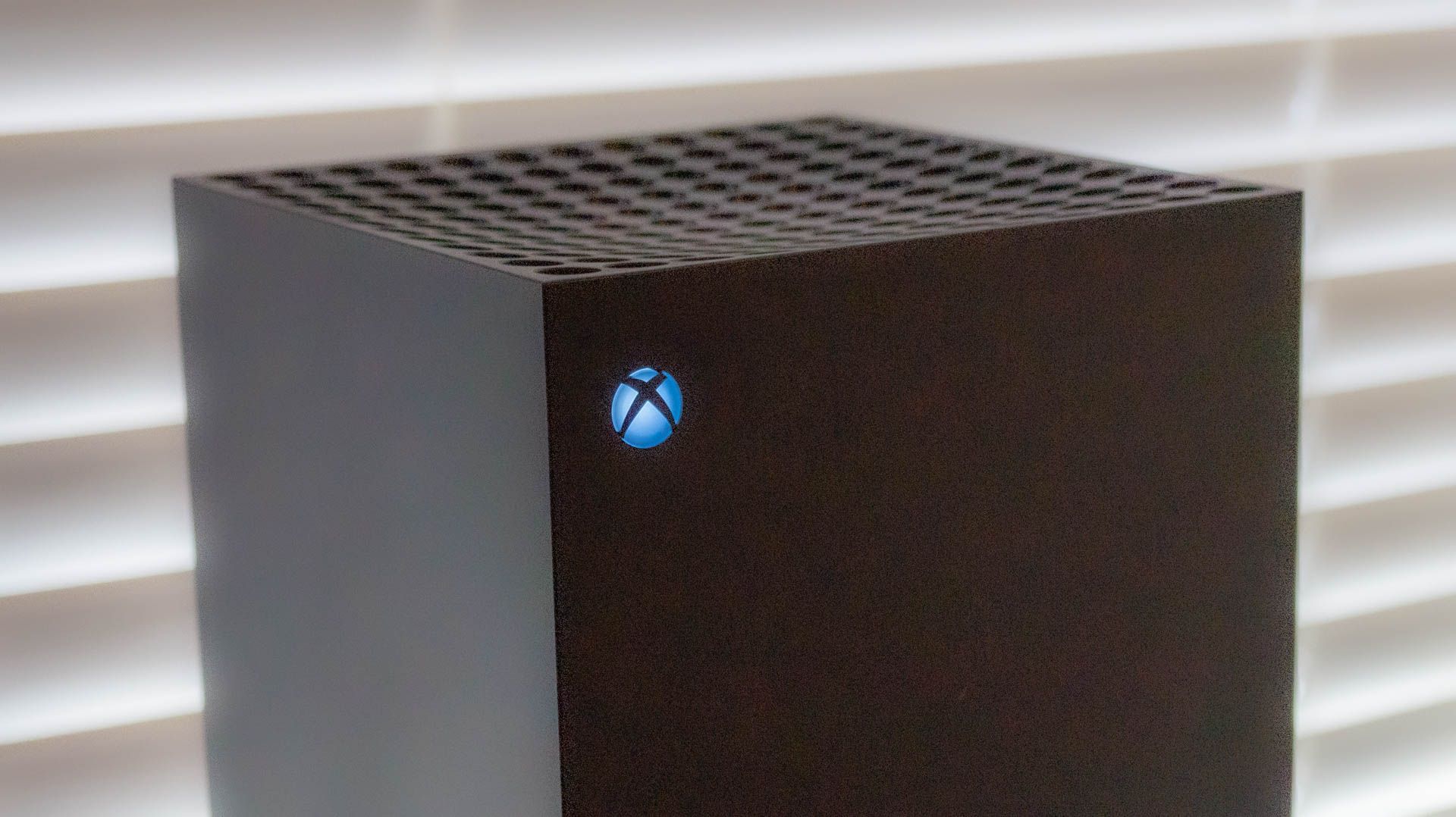 Xbox Series X logo closeup