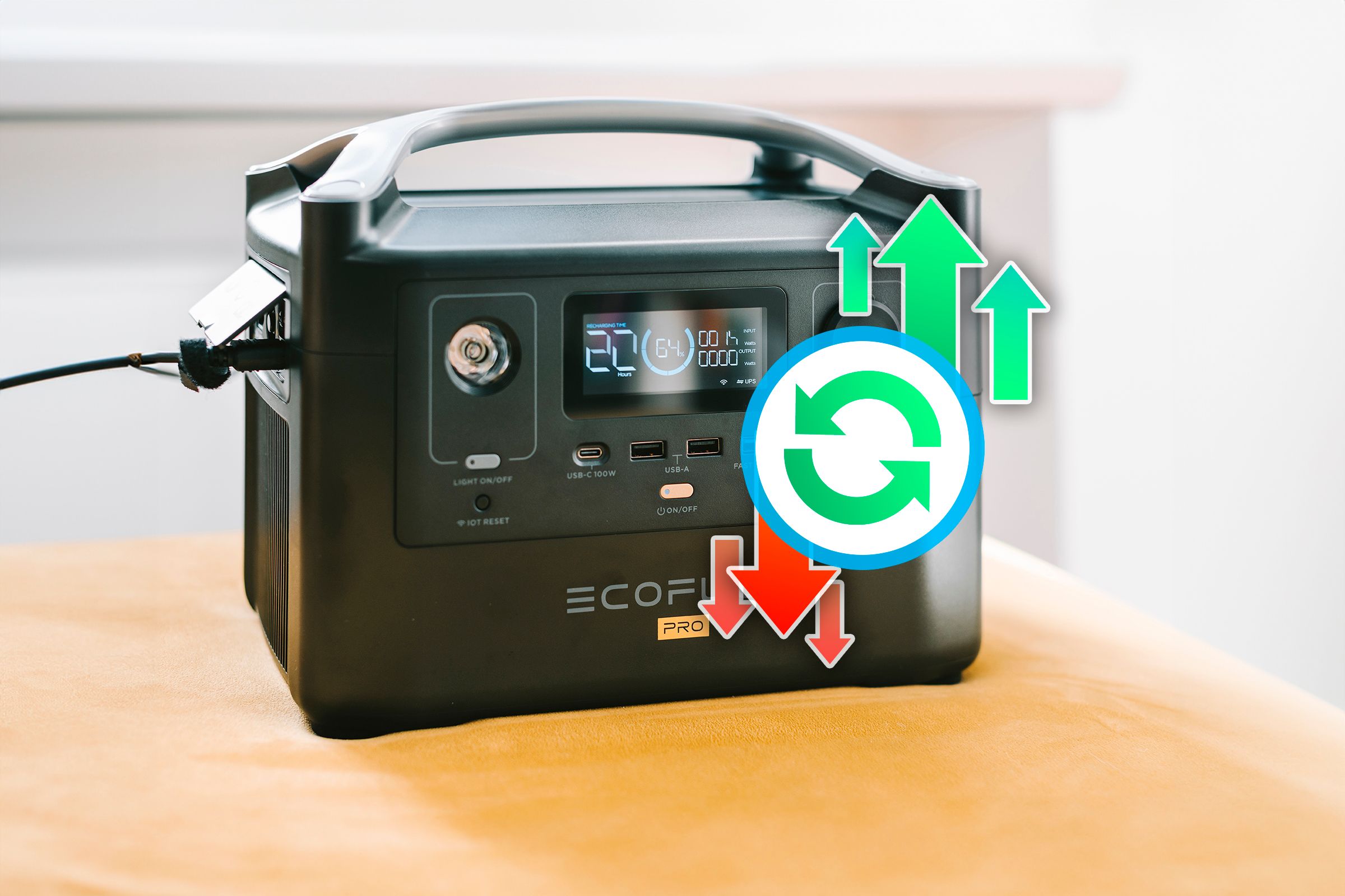 A Portable Power Station with an upgrade icon.