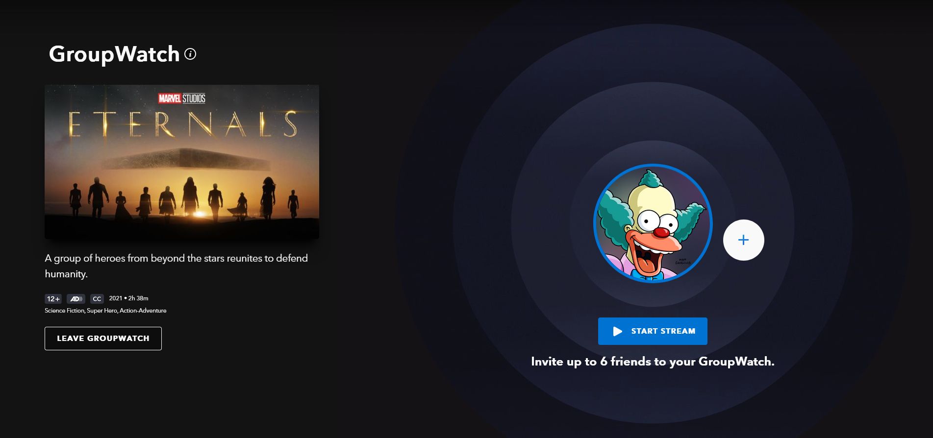 GroupWatch on Disney+.
