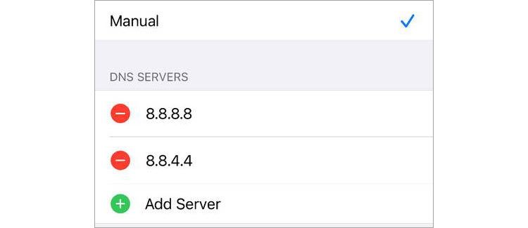 Add Custom DNS on iPhone