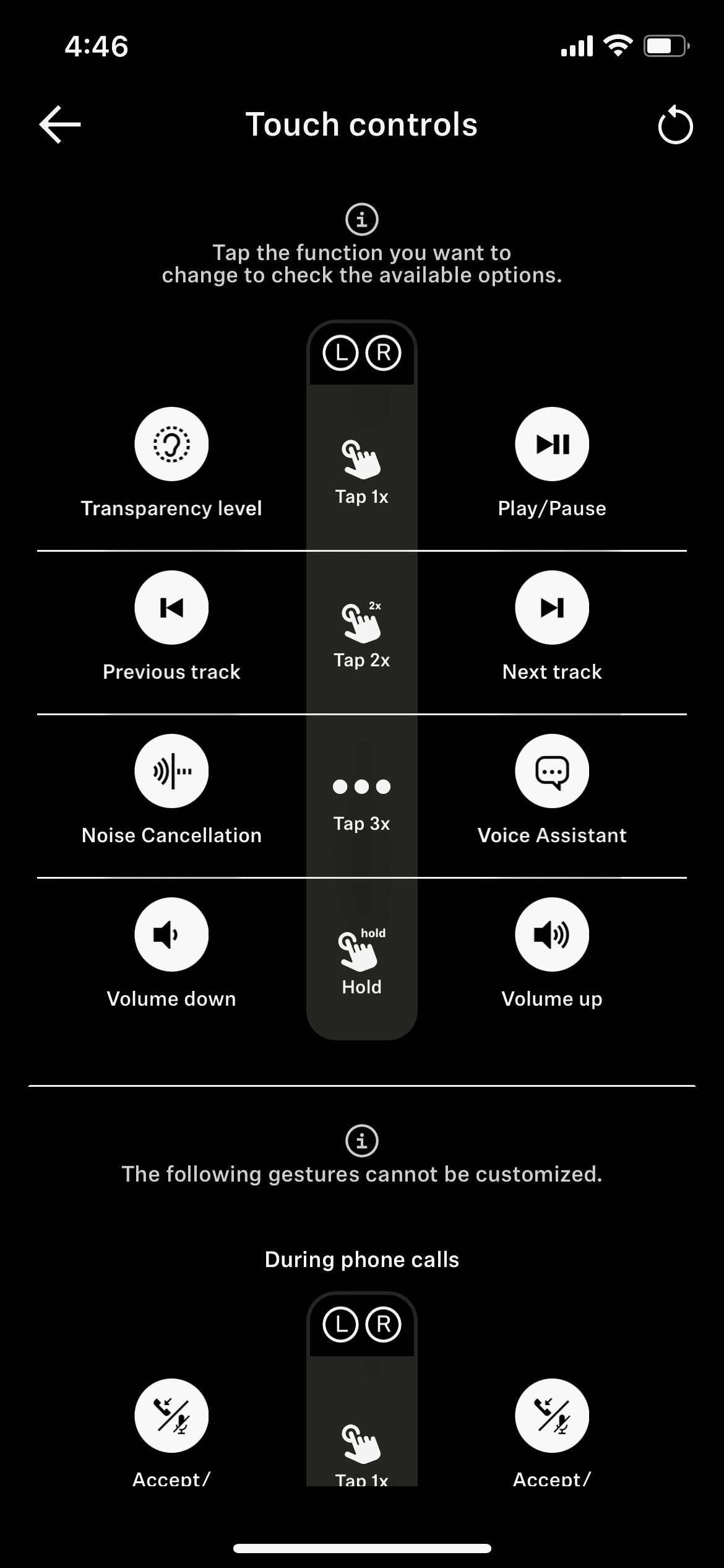 Button customization in the Sennheiser Smart Control app