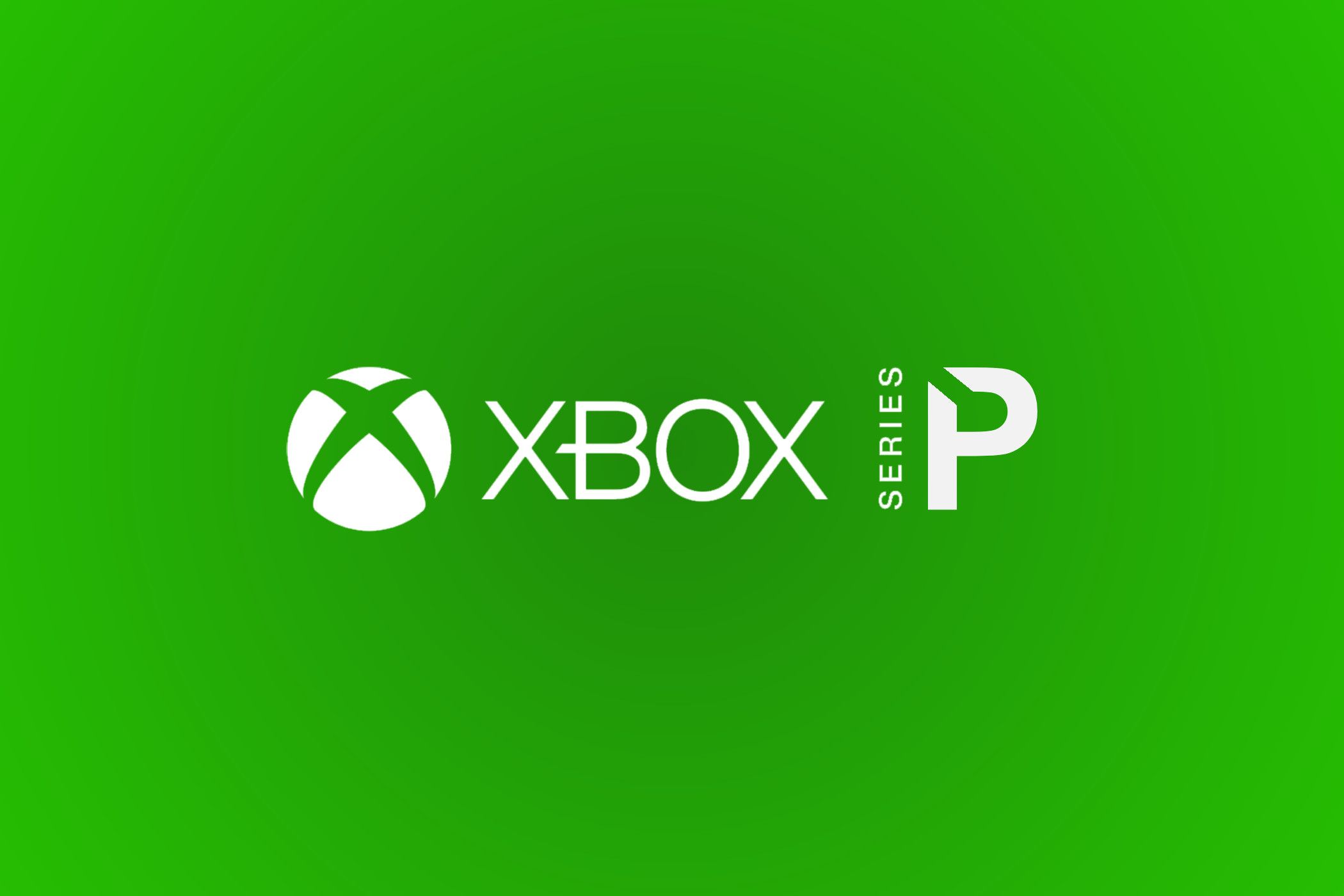 A mockup of an Xbox Series P logo.