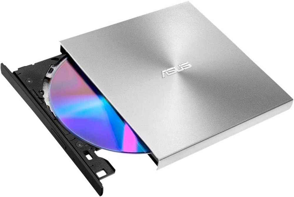 ASUS external disc drive with the tray open.