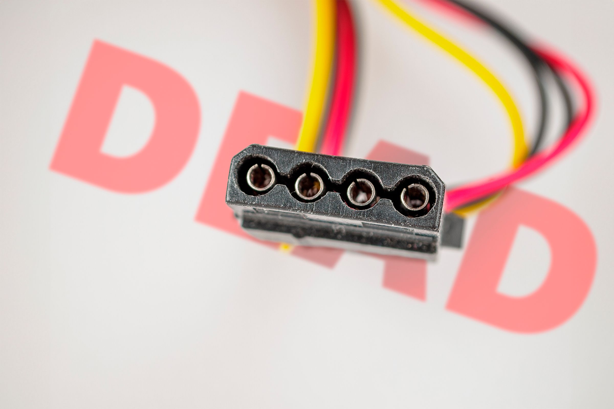A 4-pin power connector.