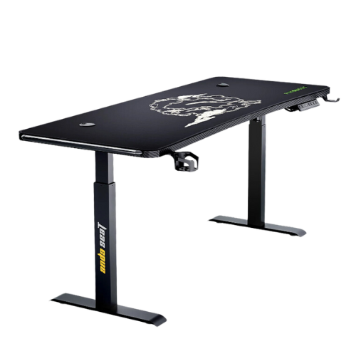 AndaSeat FlyQuest Standing Desk with FlyQuest-branded mat and accessories
