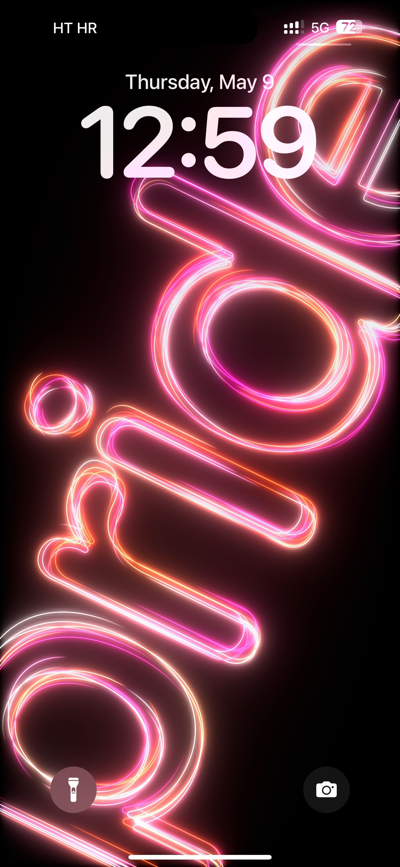 The dynamic &lsquo;Pride Radiance&rsquo; wallpaper on iPhone&rsquo;s Lock Screen.