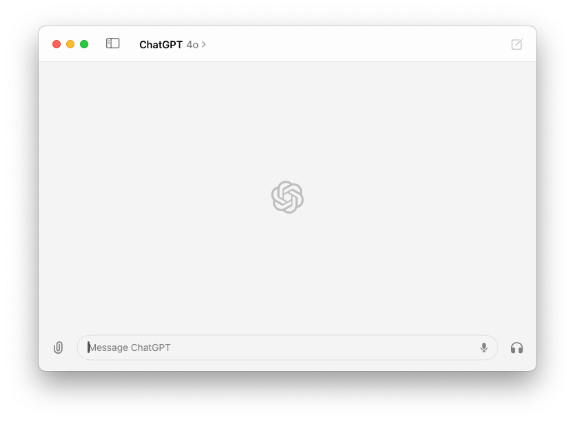 The ChatGPT desktop app.