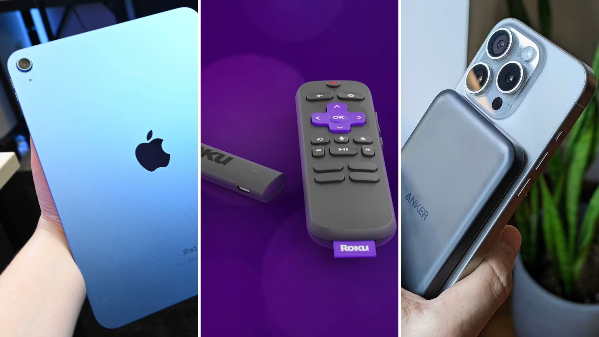 HTG Deals featuring Apple, Roku, and Anker