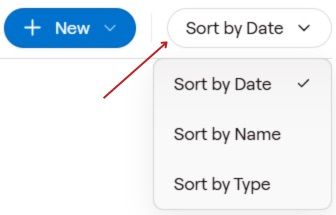 sorting option for goodnotes