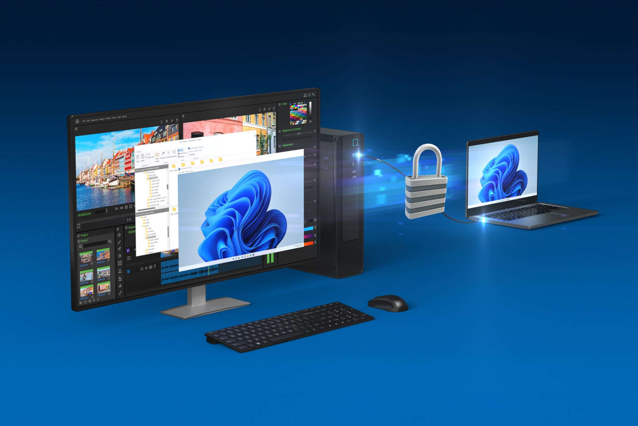 Seamlessly Connect and Use Several Computers with Intel'n Thunderbolt Share Innovation