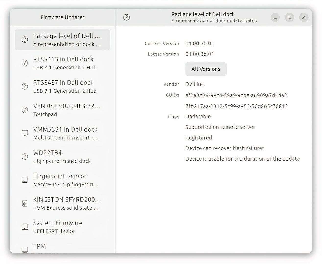 The firmware updating tool that was newly added to Ubuntu 24.04.