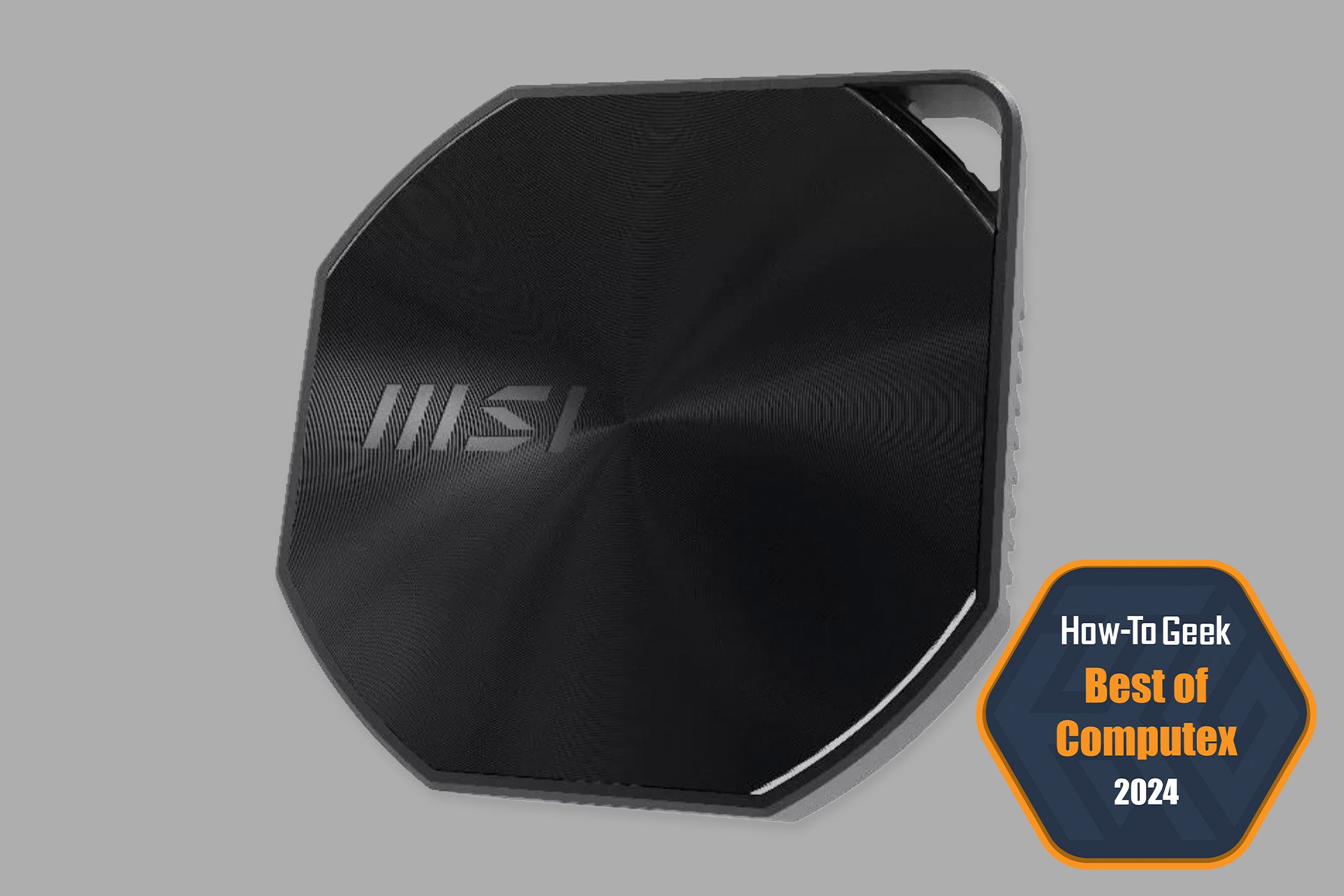 The MSI DATAMAG SSD with a 'Best of Computex 2024' badge.