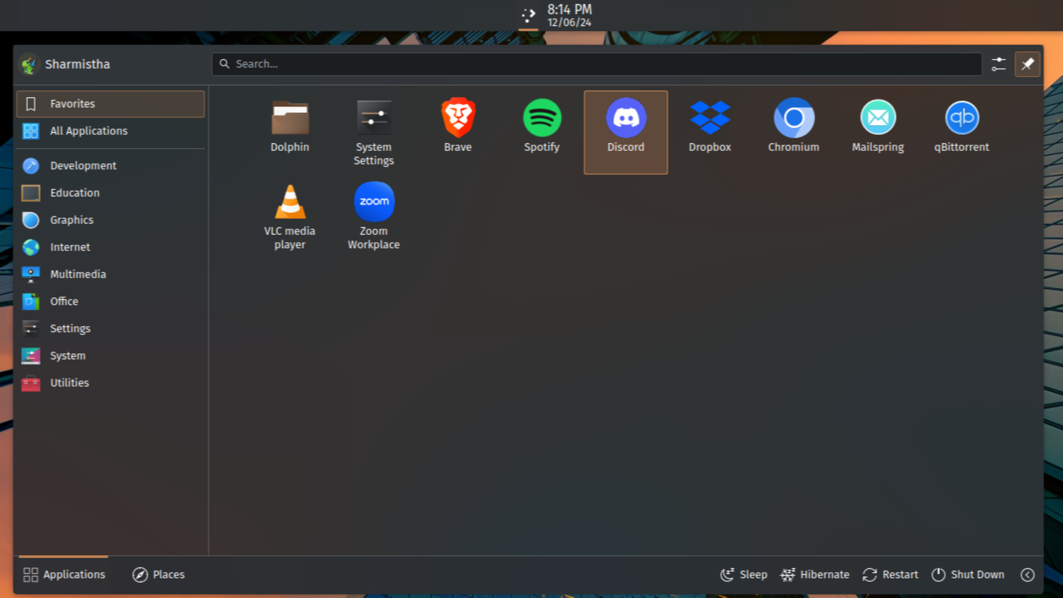 Popular Apps Installed on KDE Neon