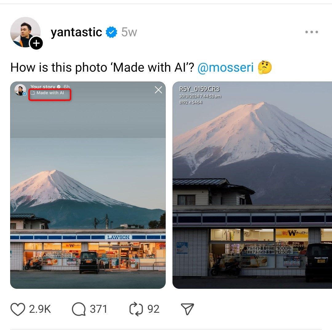 A threads post of Mount Fuji-1