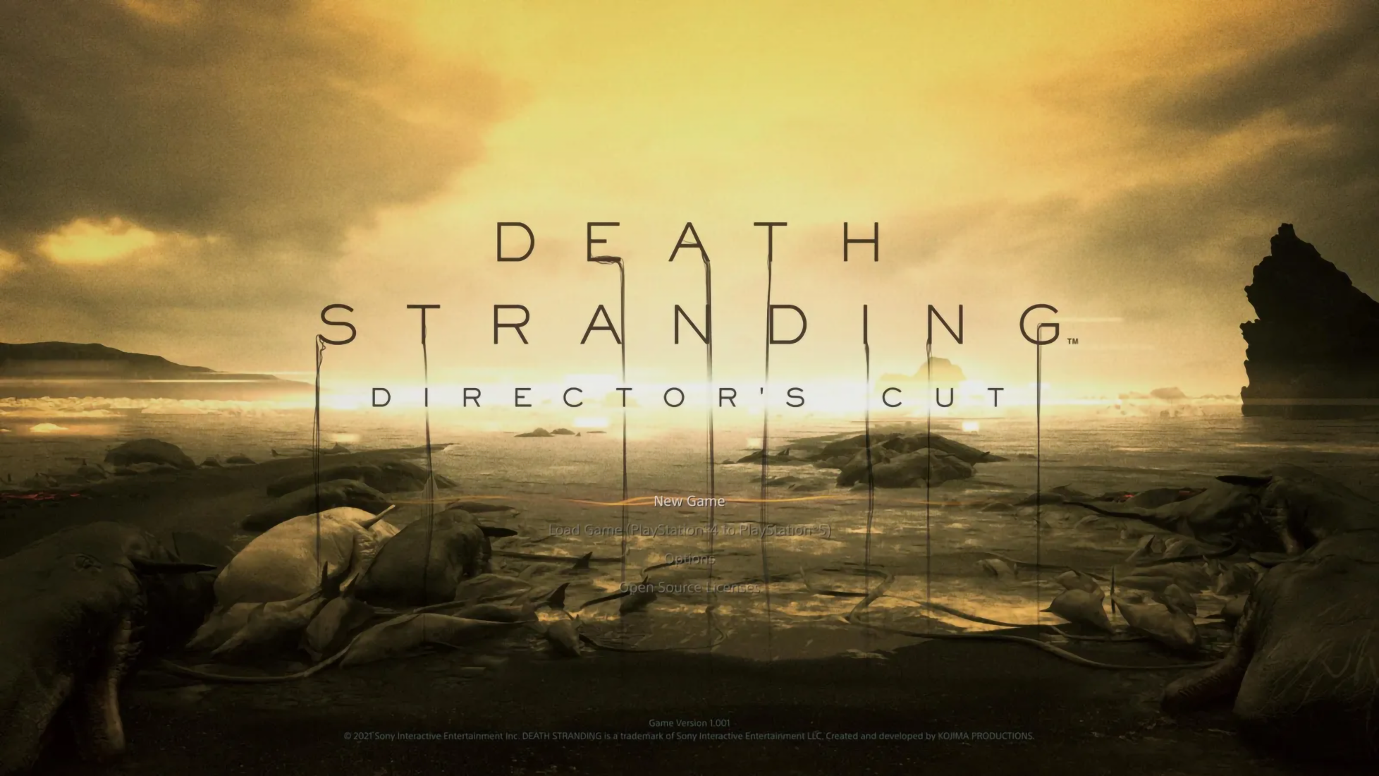 The title screen for Death Stranding: Director's Cut on iPhone.