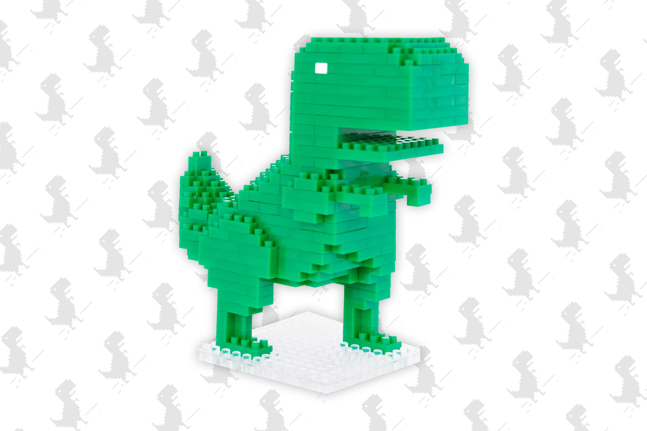 Experience the Wonders of Web Prehistory with Google's New Lego-Inspired Chrome Dino Collection