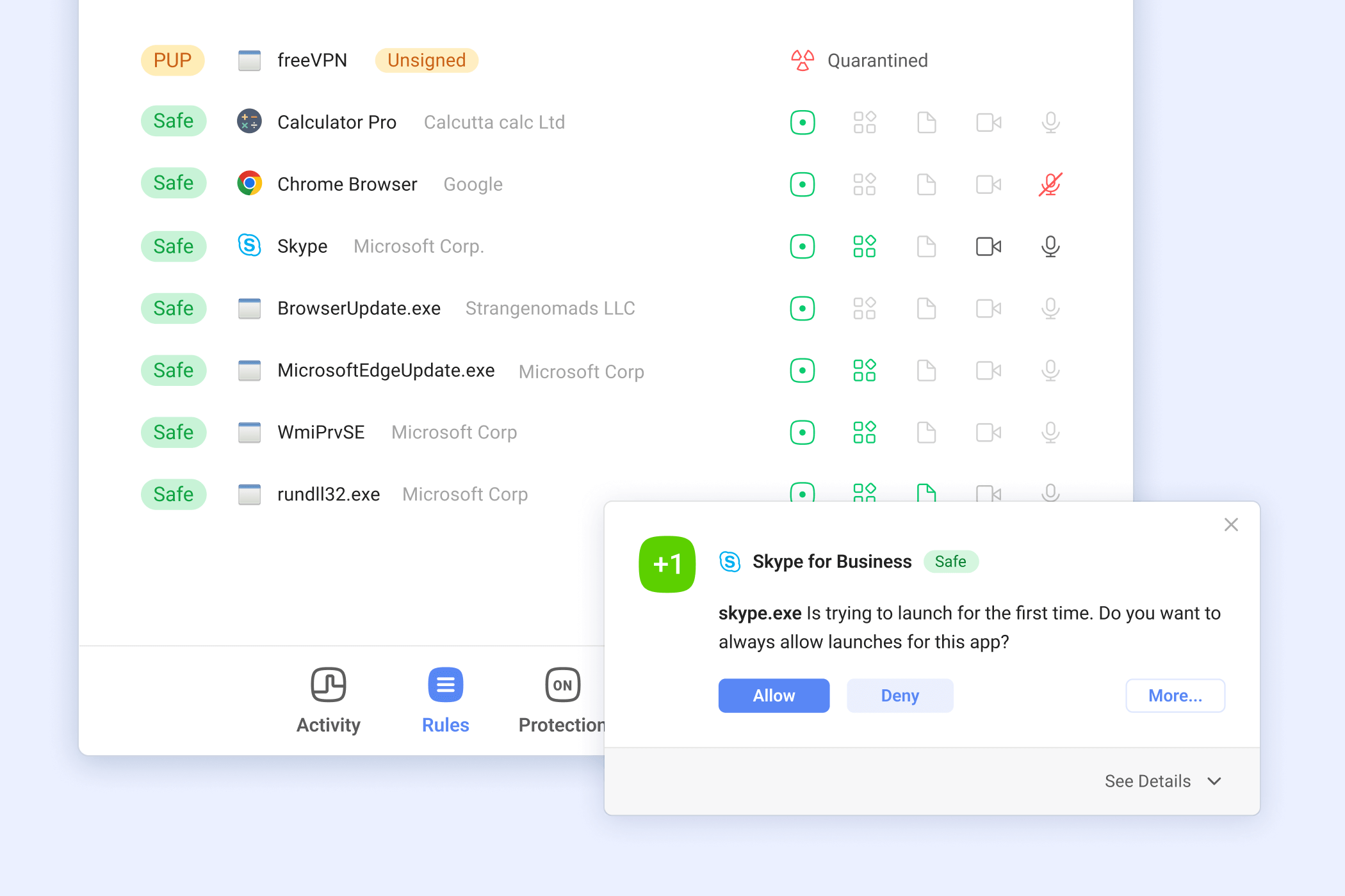 SpyShelter Detecting First Launch of exe File