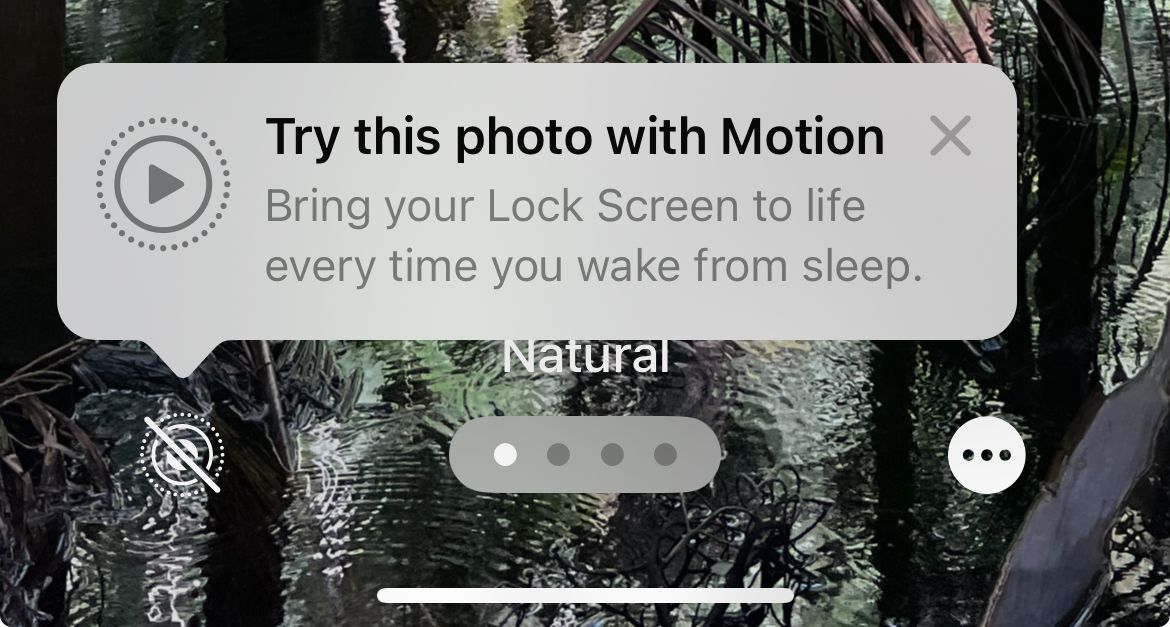 The Live Photo toggle in the iPhone Lock Scren customizer.