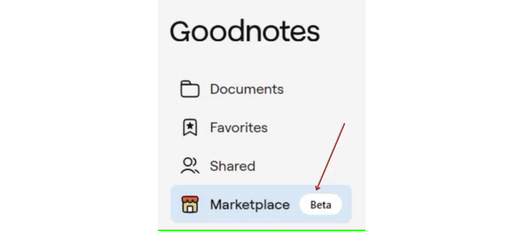 Tap or click 'Marketplace' to check out new features, templates, formats, and more. 