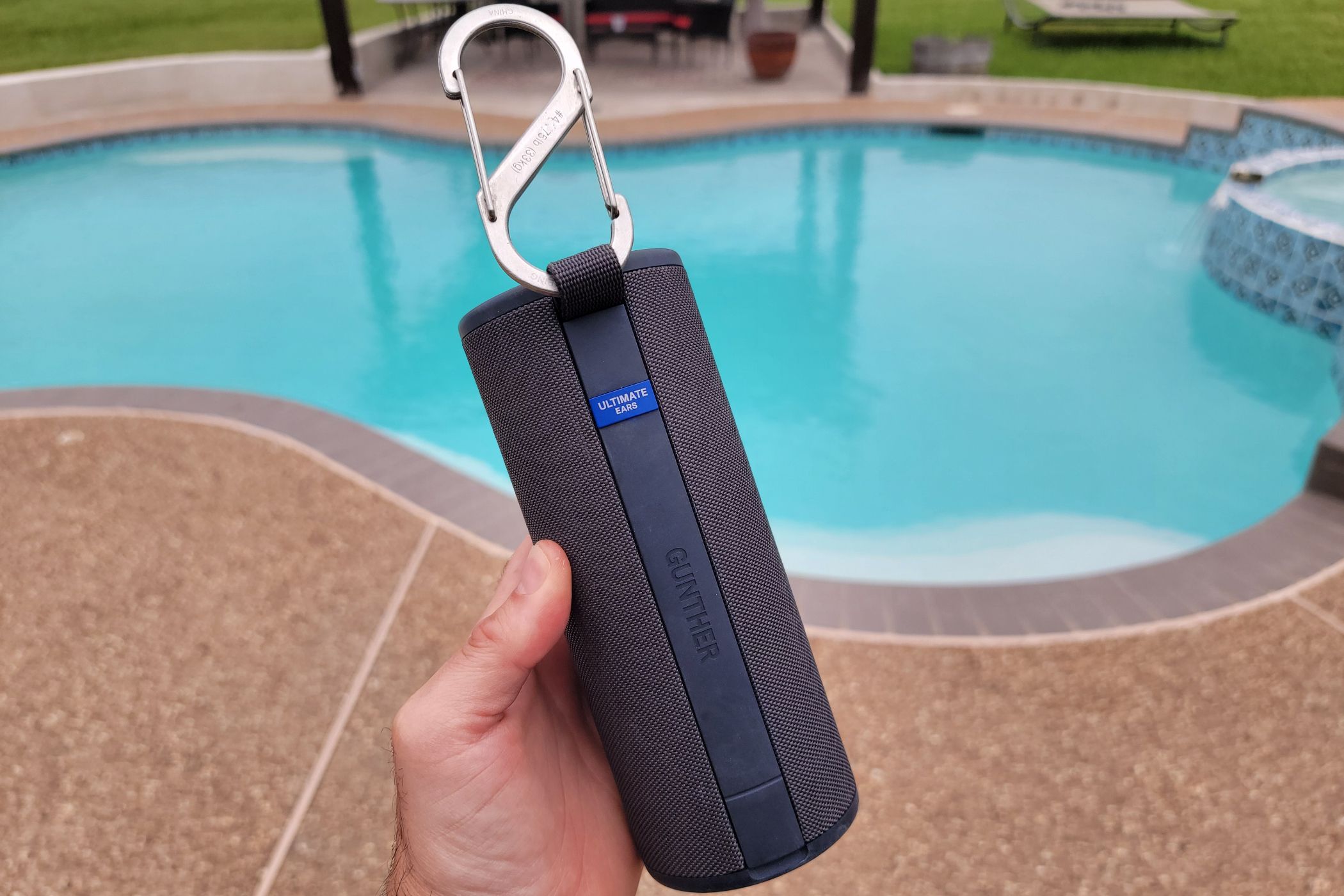 UE-boom3Ultimate Ears Boom 3 speaker by a pool