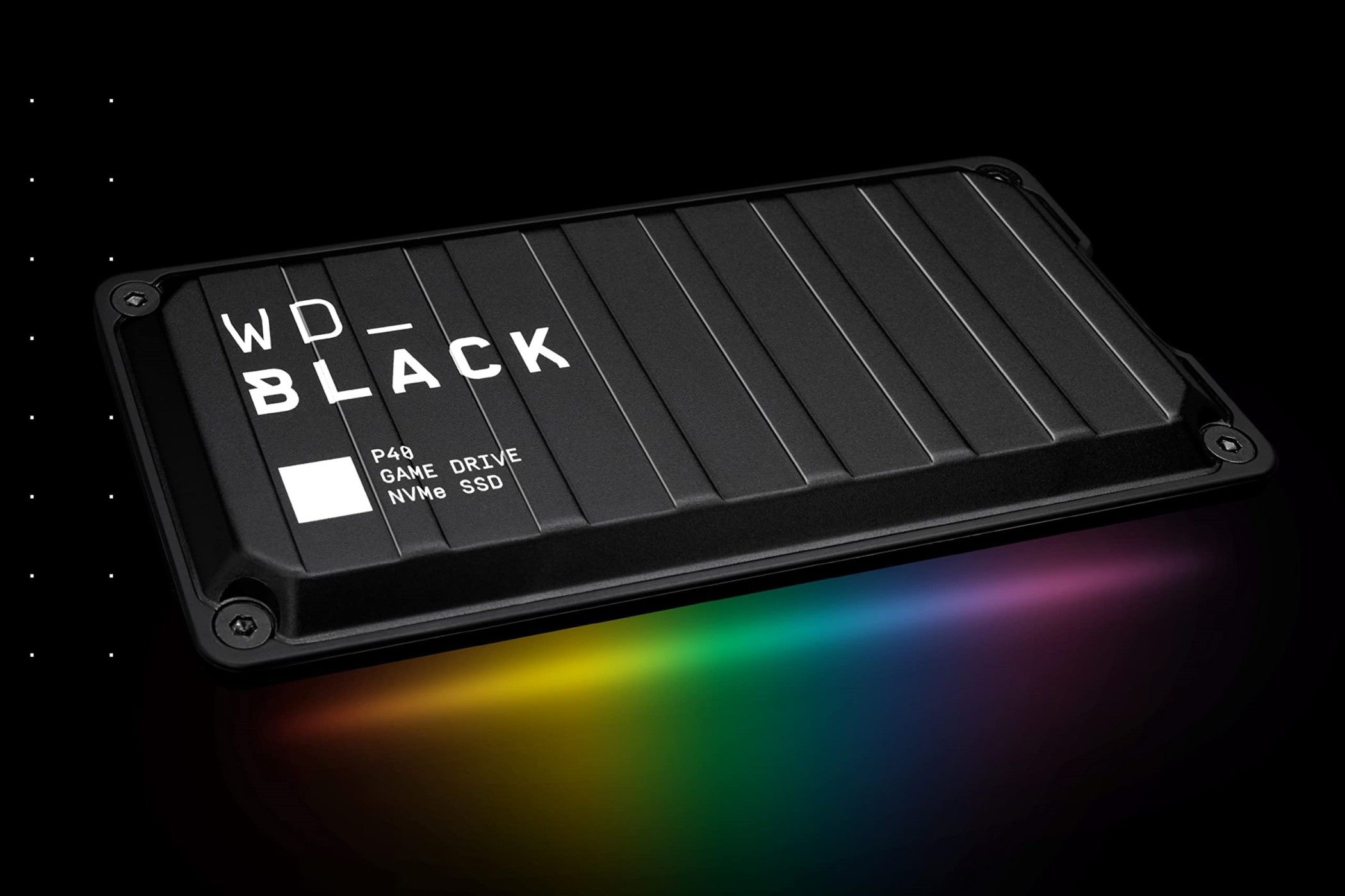 Western Digital P40 with RGB turned on. 