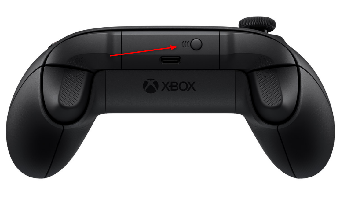 Front view of the Xbox Wireless Controller.