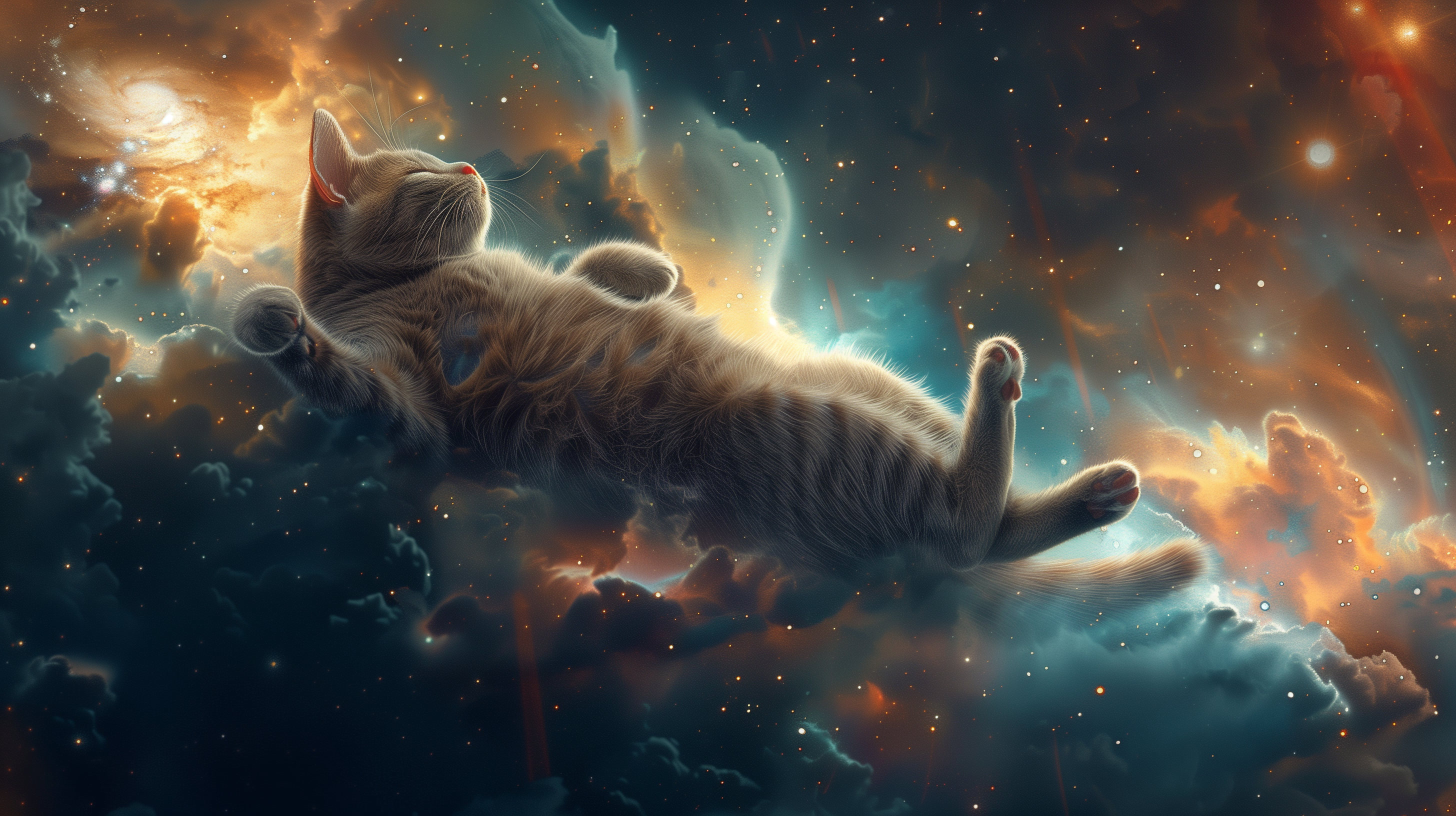A cat in space