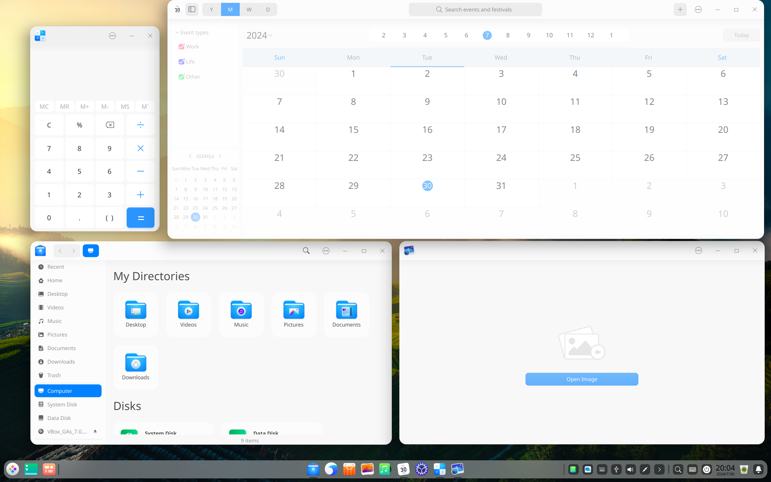 Deepin Linux UI - Deafult Apps