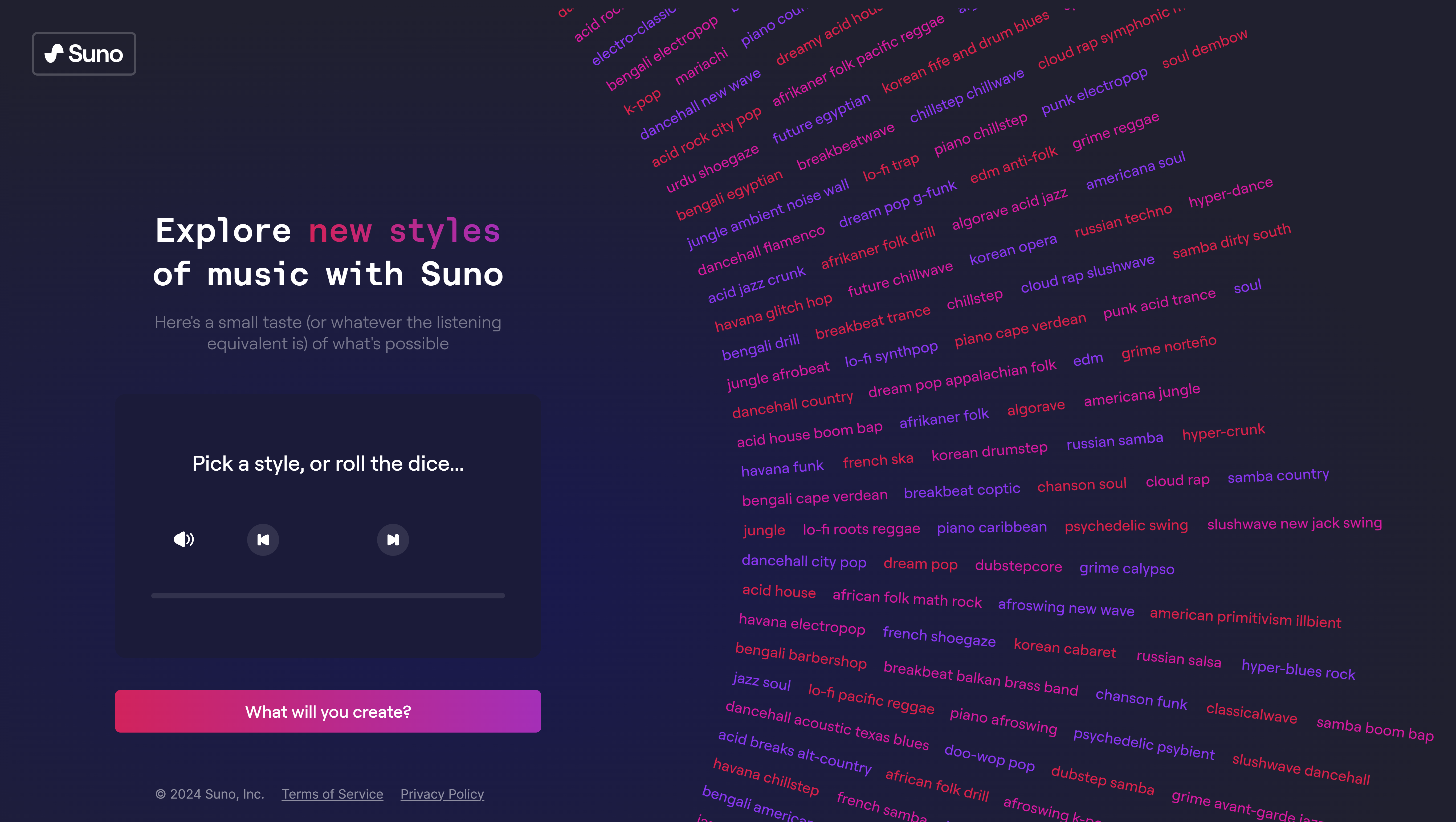 Suno Explore Feature Overview
