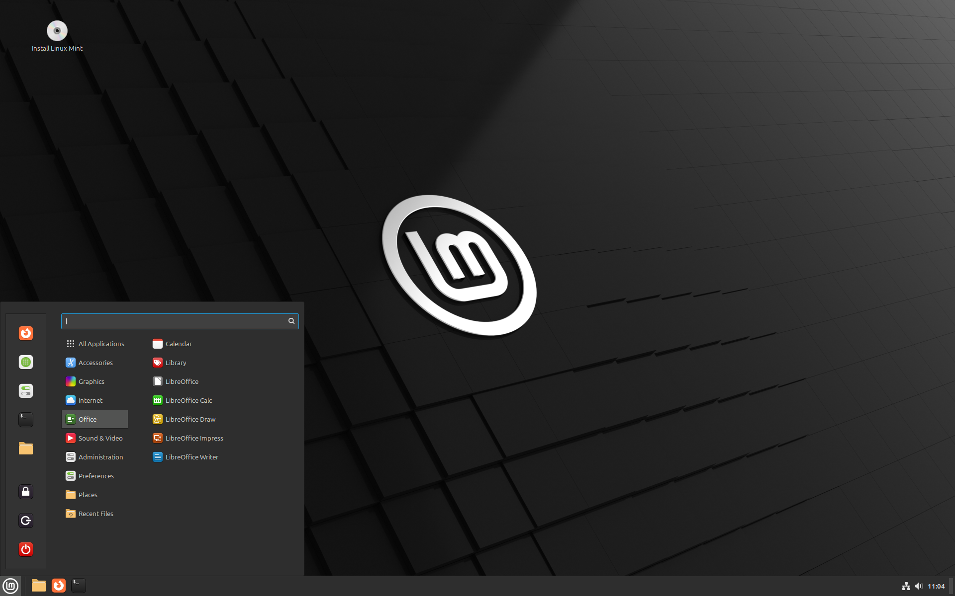 Screenshot of desktop on Linux Mint.