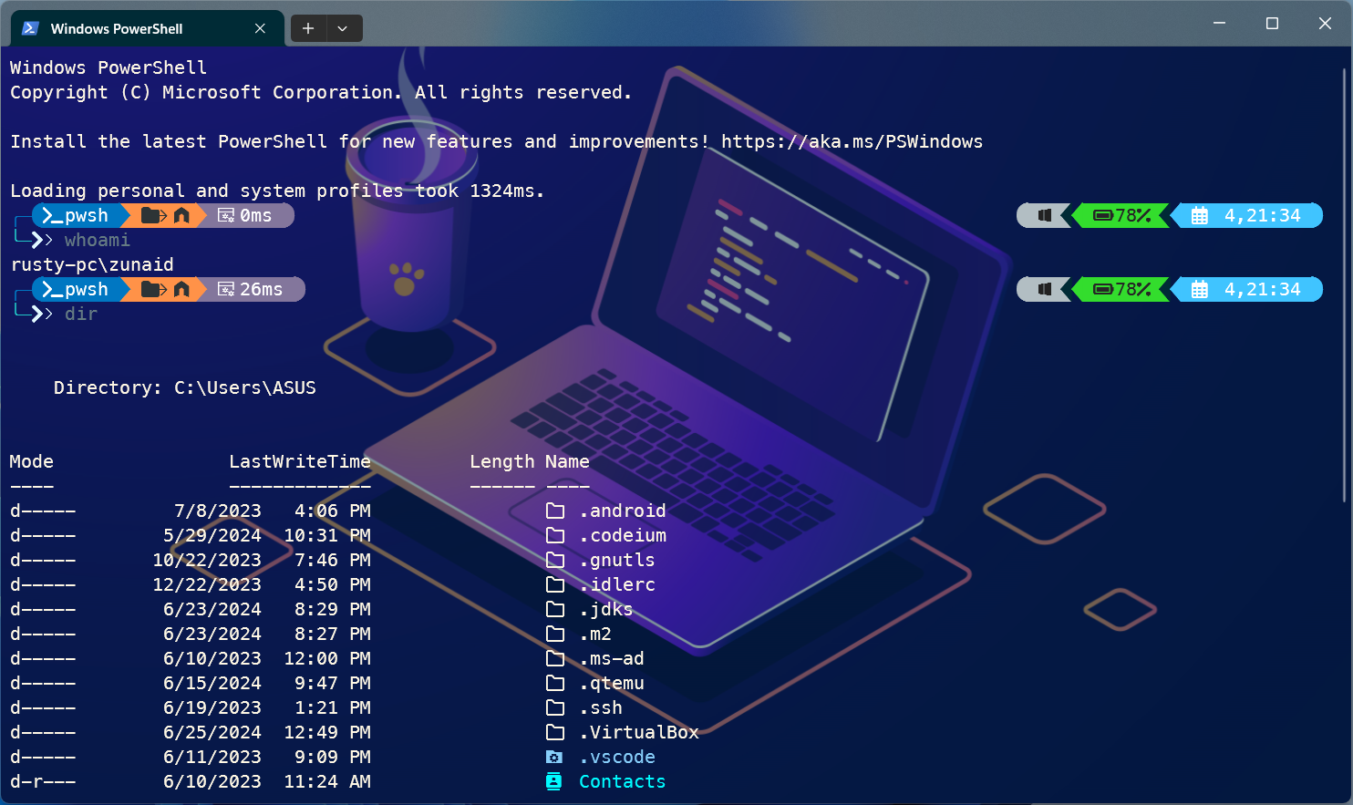 A customized Windows Terminal