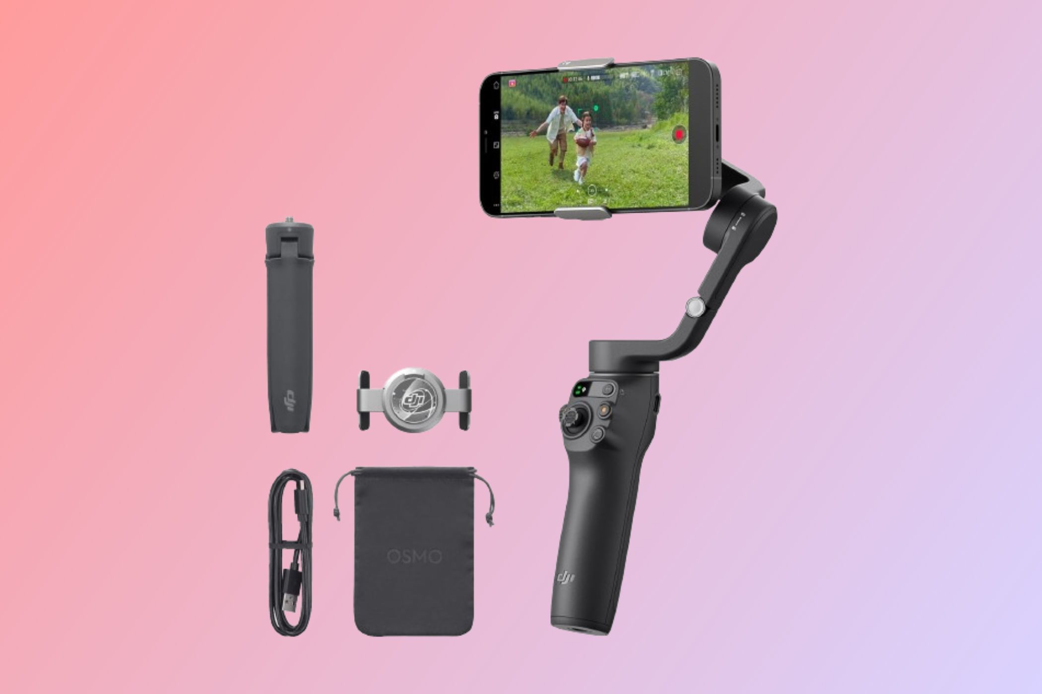 DJI Osmo Mobile 6 Gimbal on gradient background