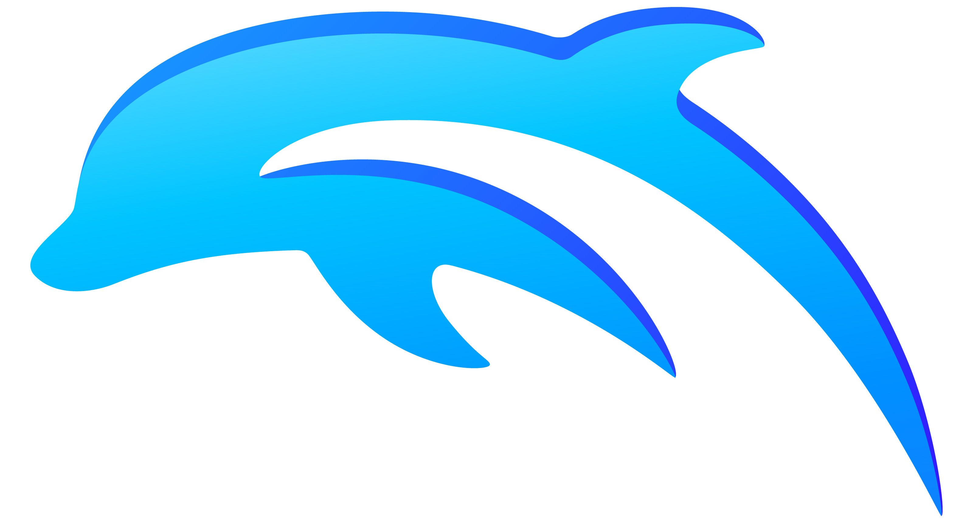 Logo of a dolphin