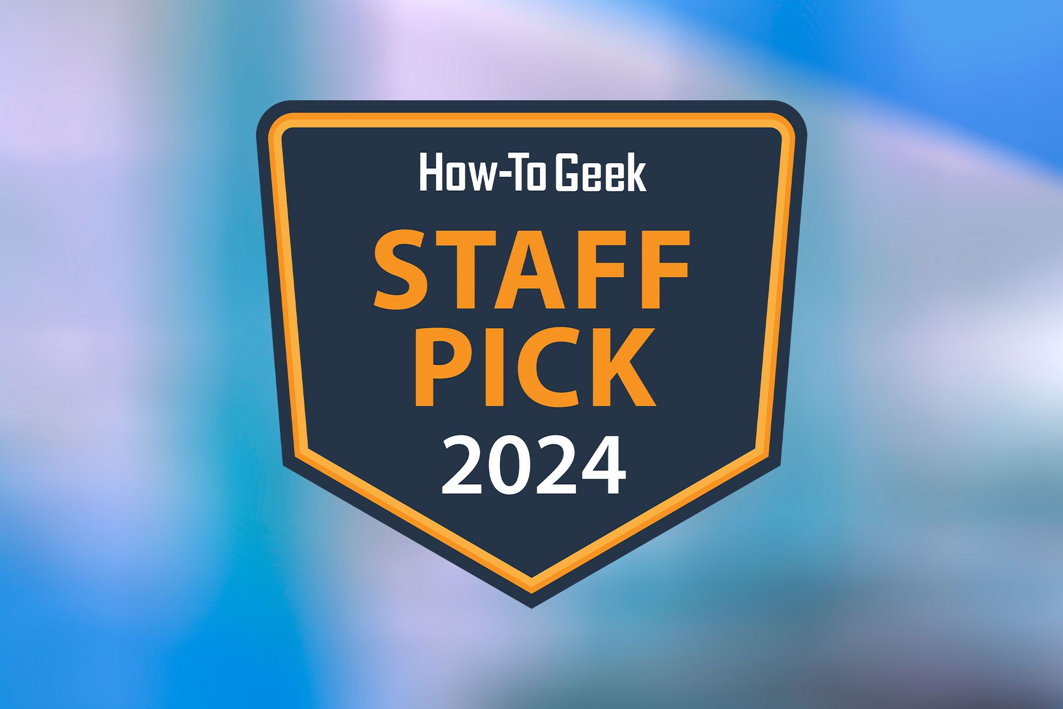 How-To Geek Staff Pick award badge on a colorful background