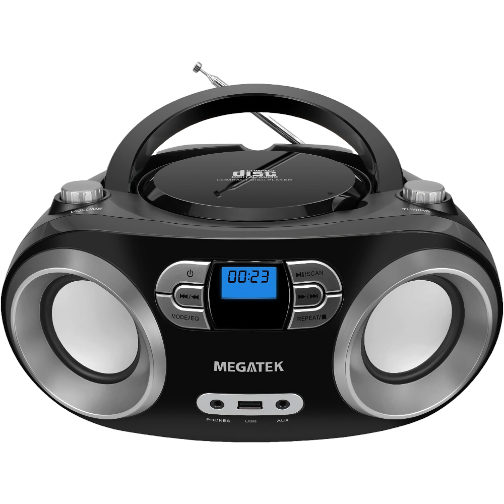 MEGATEK Portable CD Player Boombox