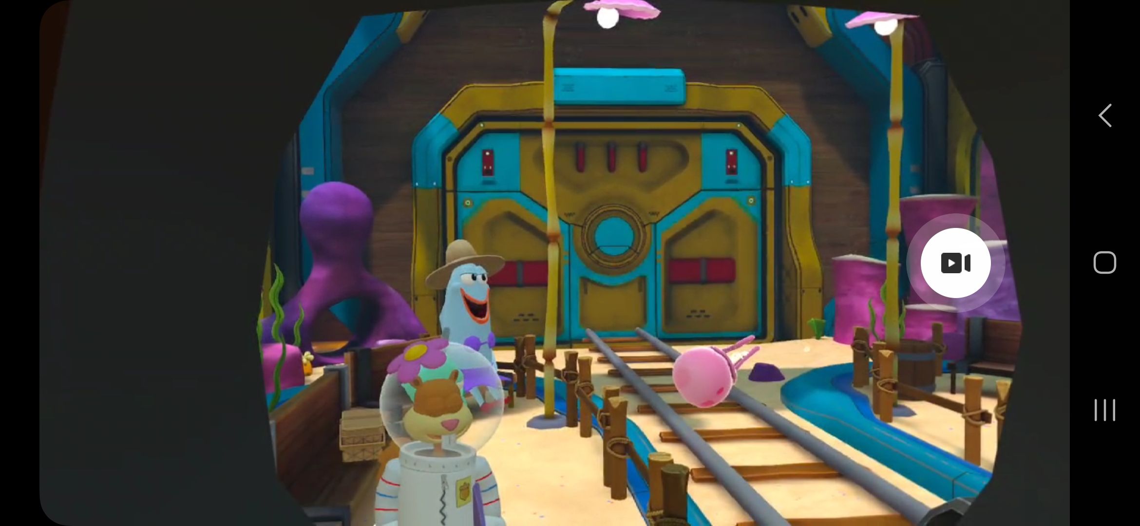 Screenshot from Epic Roller Coasters demonstrating extended blinders.