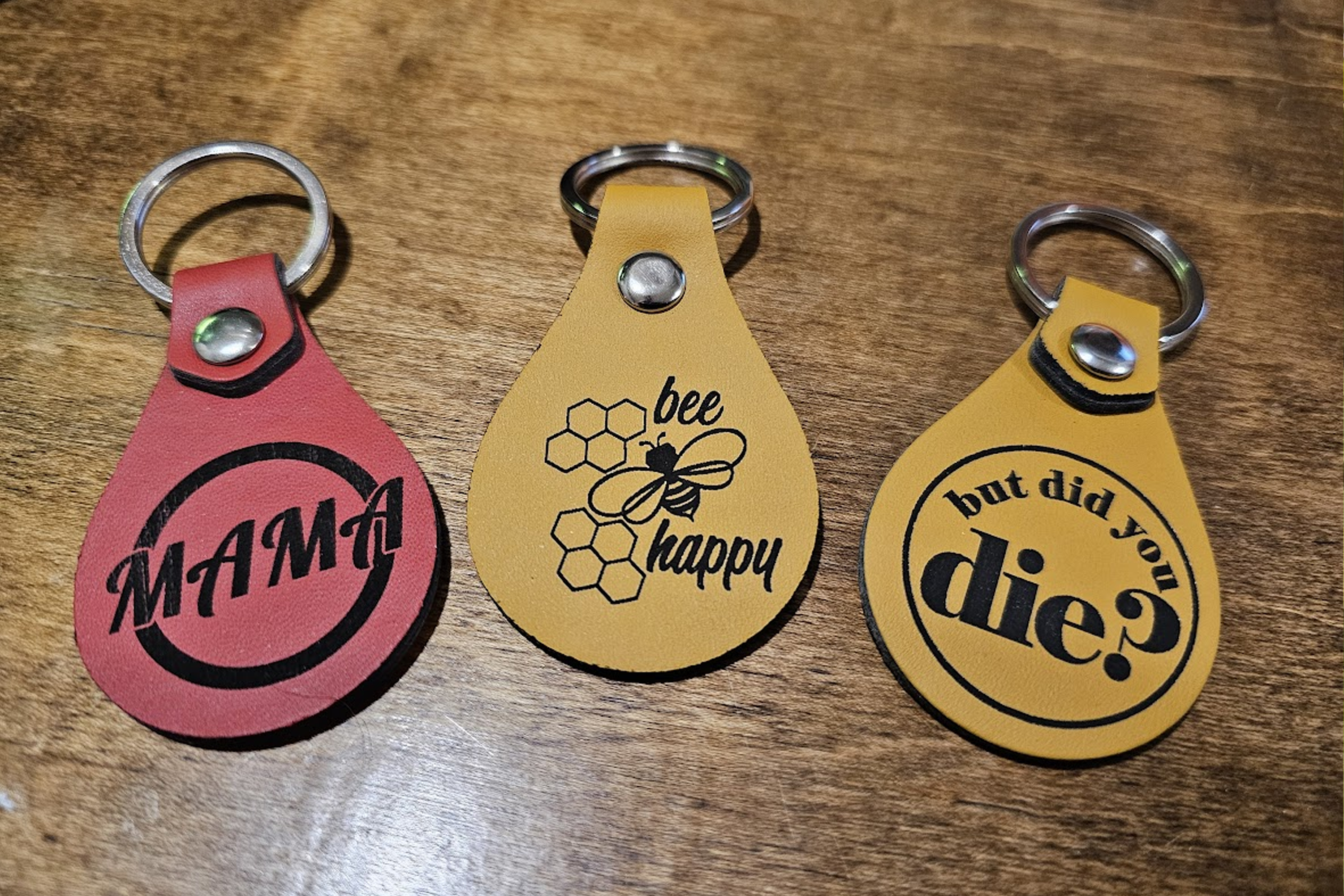 Personalized Leather Keychain with a Laser Engraver