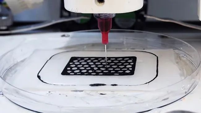 a 3d printer extruding PNIPAM