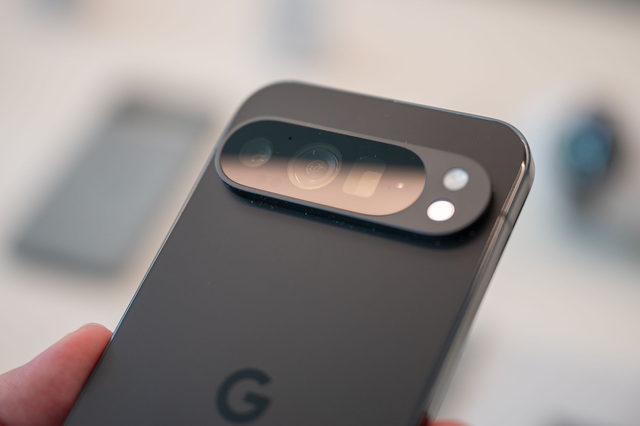 Rear camera bar on the Google Pixel 9 Pro