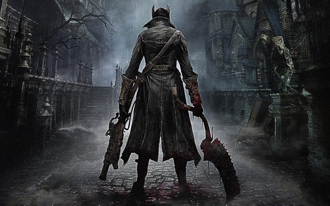 A promotional image for Bloodborne.